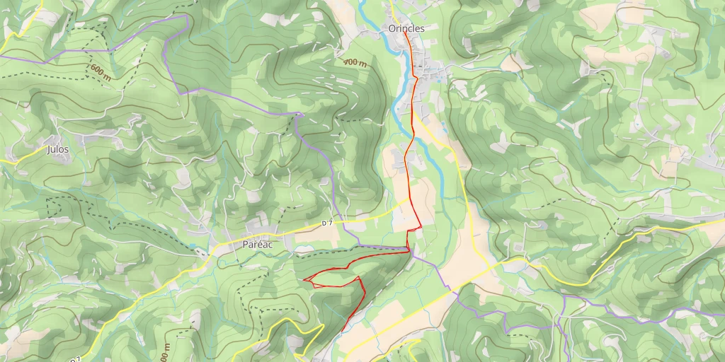 Carte de l'itinéraire :  Chemin de Respouey - Chemin de Respouey