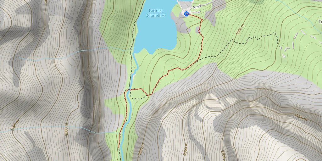 Carte de l'itinéraire :  Gargantan - Gavarnie-Gèdre