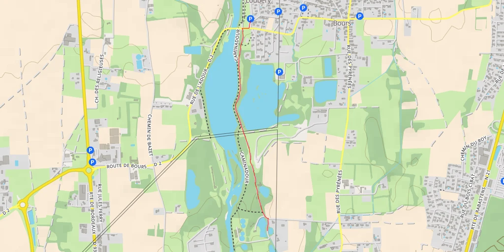 Map of the trail for Rue de la Carbonne - Rue de la Carbonne