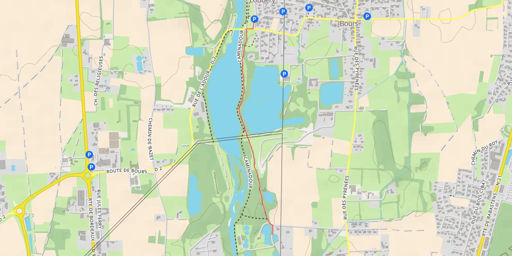 Map of the trail for Rue de la Carbonne - Rue de la Carbonne