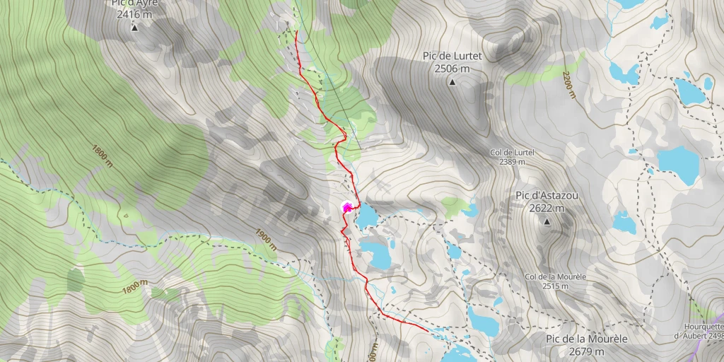 Carte de l'itinéraire :  65120 - Gavarnie-Gèdre