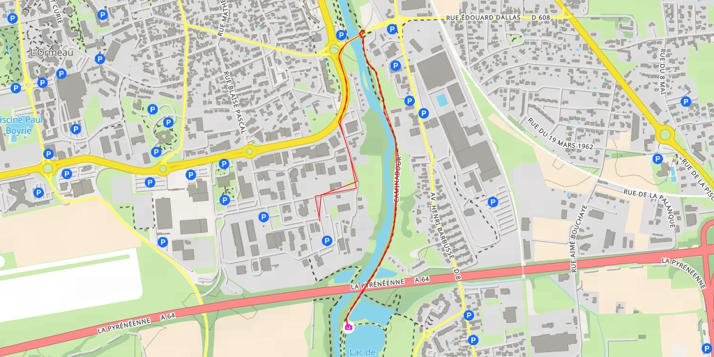 Carte de l'itinéraire :  Tâble d'orientation