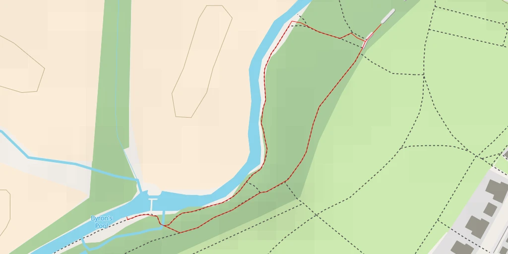 Map of the trail for Byron's Pool