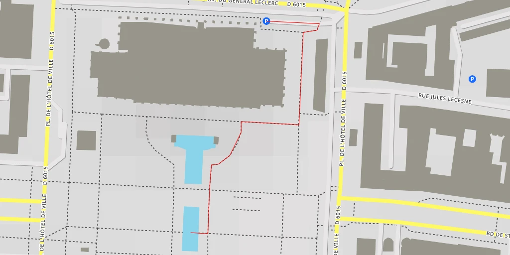 Map of the trail for Le Havre