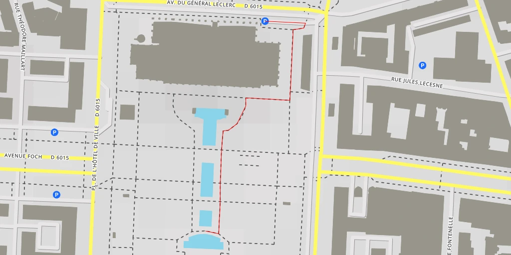 Map of the trail for Les Oiseaux - Place de l'Hôtel de Ville - Le Havre