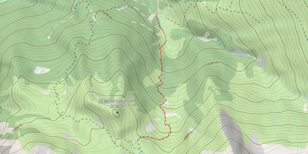 Carte de l'itinéraire :  Cabanes d'Ardalos