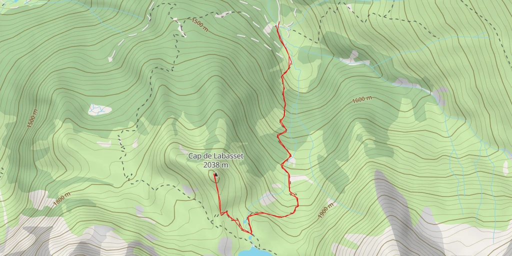 Carte de l'itinéraire :  Cap de Labasset