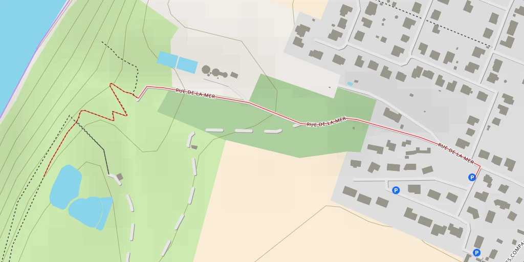 Map of the trail for Rue de la Mer - Rue de la Mer