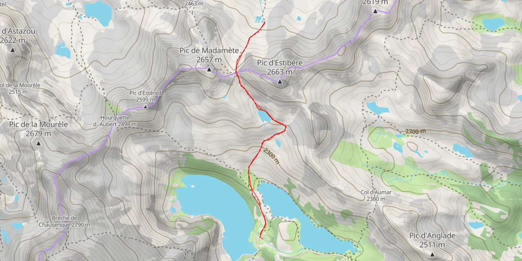 Carte de l'itinéraire :  Aygues Cluses