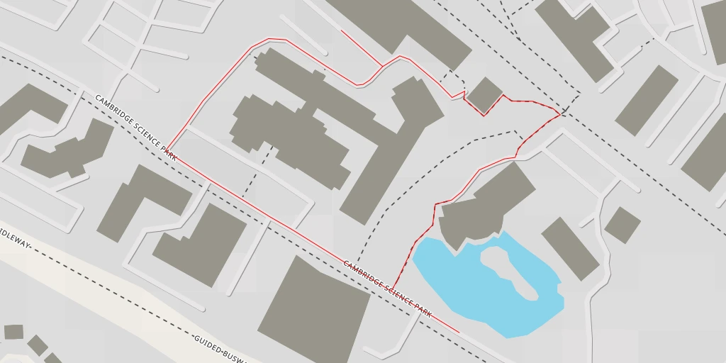 Carte de l'itinéraire :  Trinity Centre - Cambridge Science Park - South Cambridgeshire