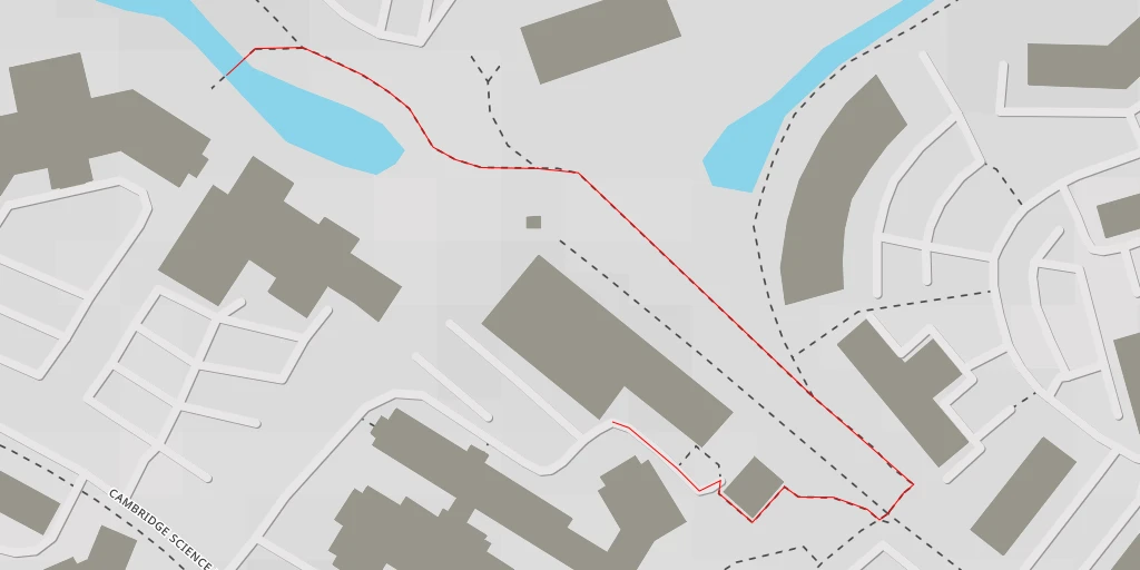 Map of the trail for Cambridge Science Park - South Cambridgeshire