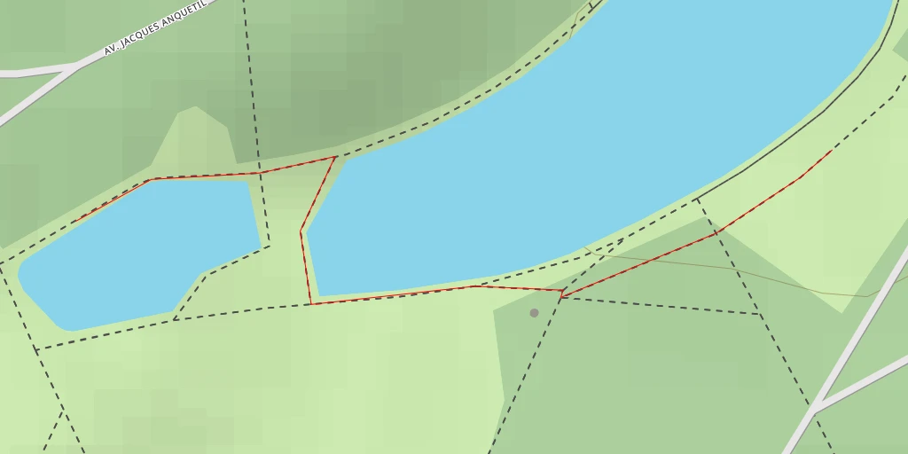 Carte de l'itinéraire :  Les Lacs