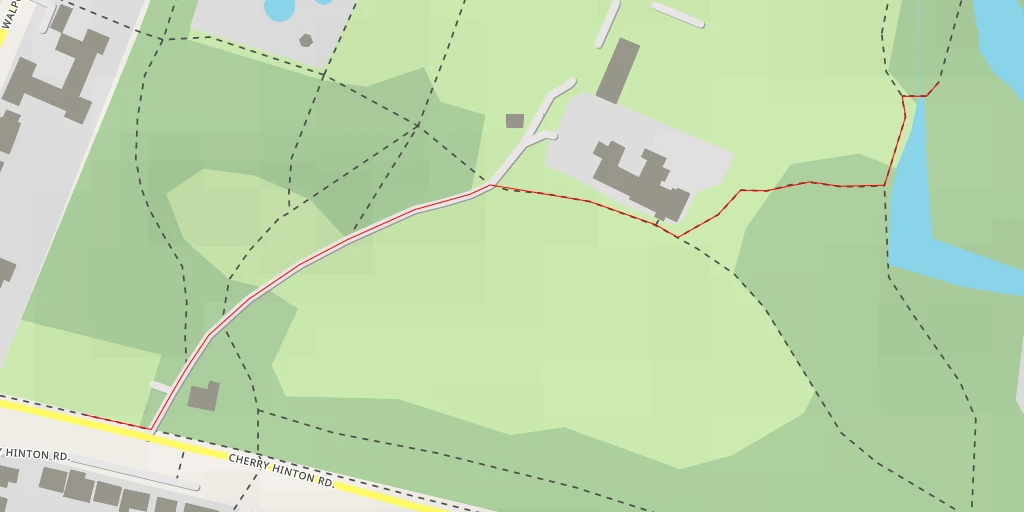 Map of the trail for Daws Lane - Cambridge