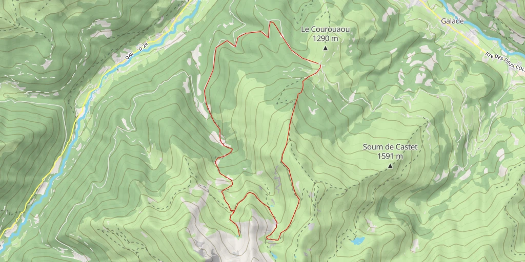 Carte de l'itinéraire :  Lagousset