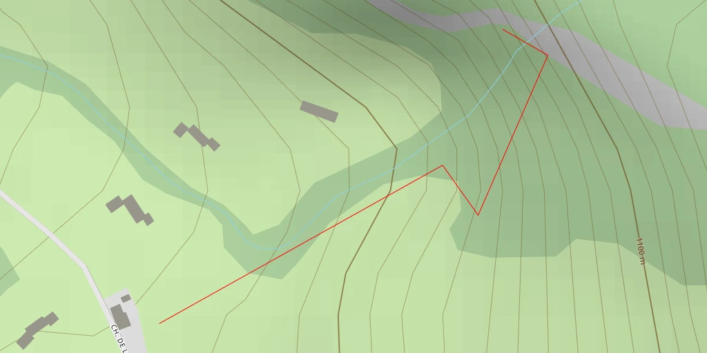 Map of the trail for La Laurence - Rocher du Cailhet L'éperon de la cascade