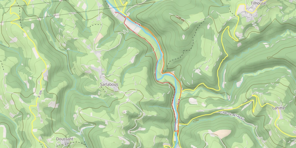 Carte de l'itinéraire :  Route des Pyrénées - Route des Pyrénées