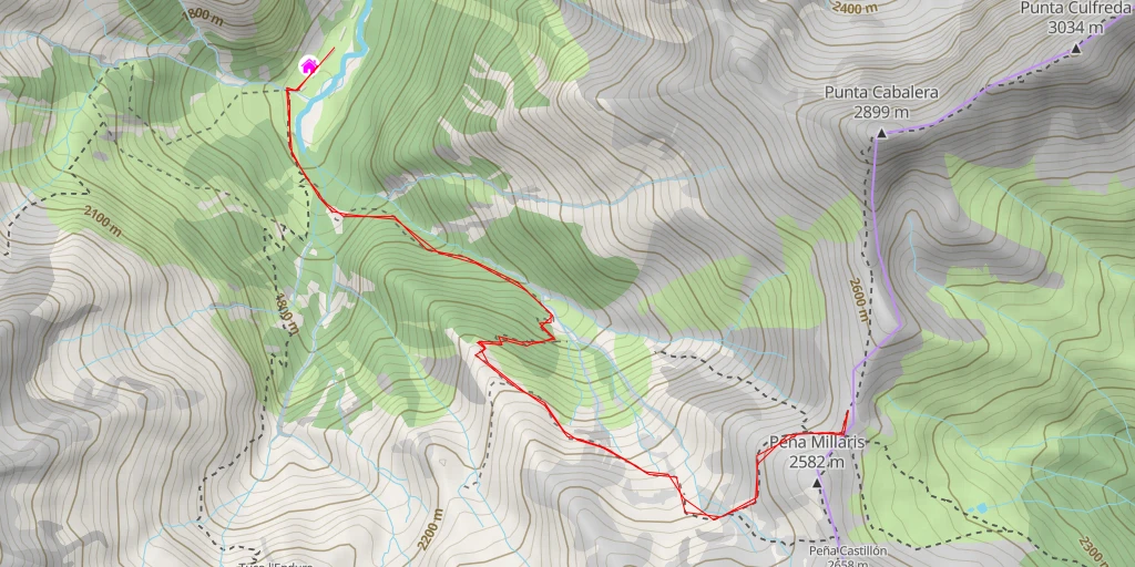 Carte de l'itinéraire :  La Puyada