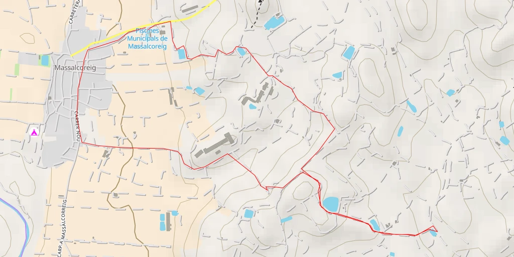 Carte de l'itinéraire :  Camí de la Casilla - Camí de la Casilla