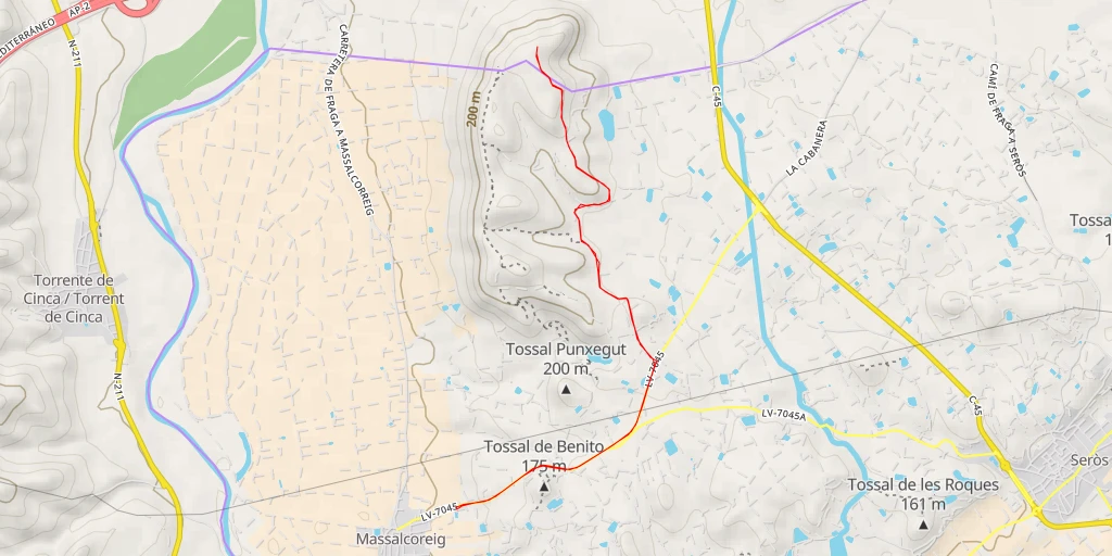 Map of the trail for Autopista Zaragoza-Mediterráneo - Autopista Zaragoza-Mediterráneo