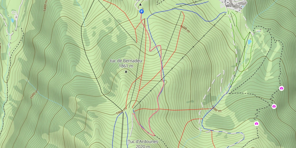 Carte de l'itinéraire :  Les Myrtilles