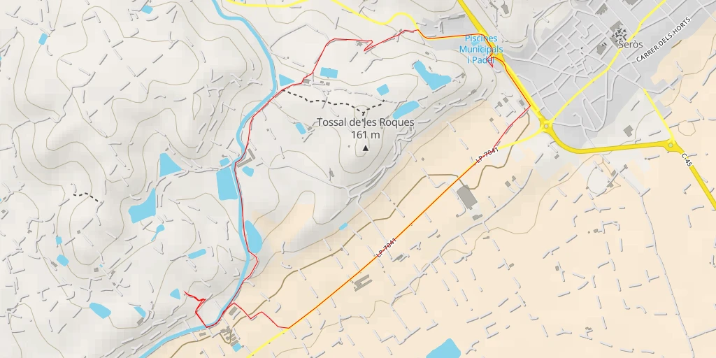 Map of the trail for LP-7041 - LP-7041