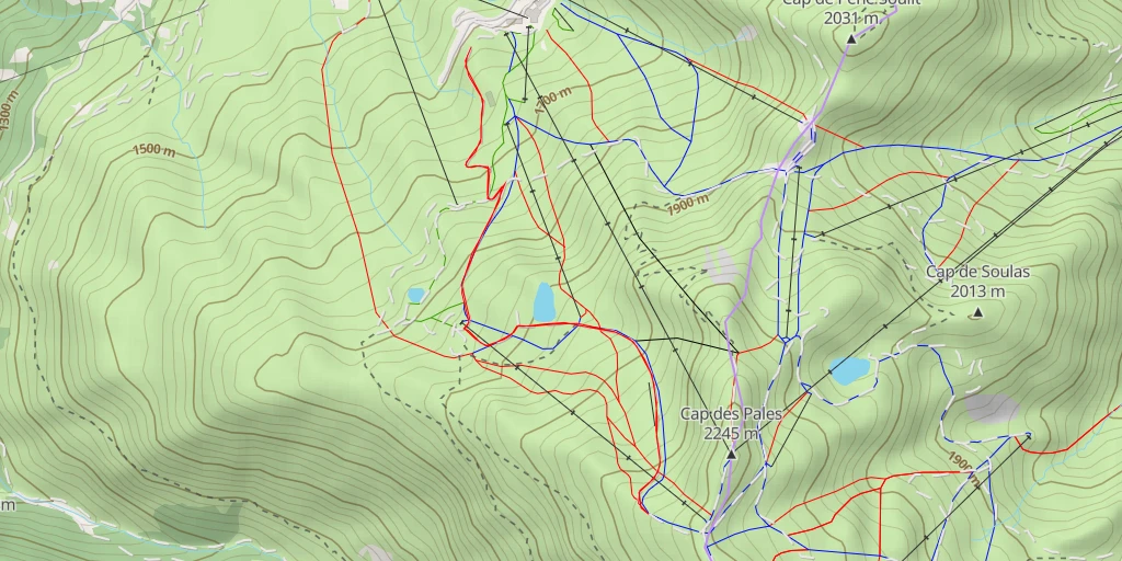 Carte de l'itinéraire :  Cap de Pales