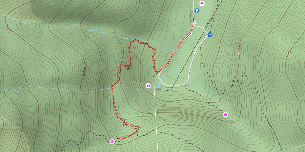 Carte de l'itinéraire :  Promontoire du Gouffre d'Enfer