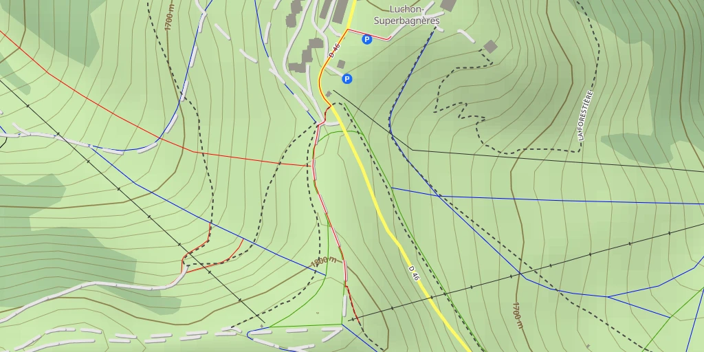 Map of the trail for Table d'orientation