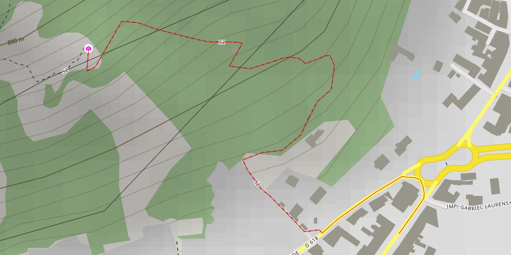 Map of the trail for Chemin Randonnée n°52 - Bagnères-de-Luchon