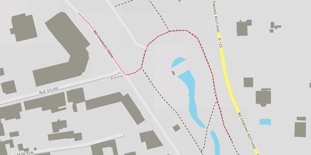 Map of the trail for Boulevard Docteur Estradère