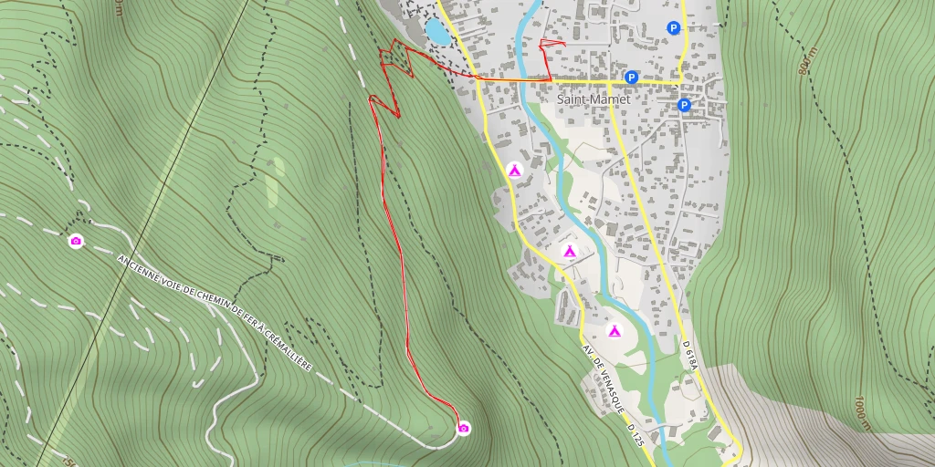 Map of the trail for Ruisseau de Bagnartigue