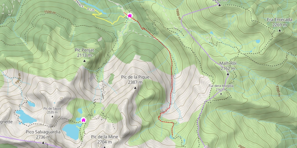 Map of the trail for Étangs de le Fréche