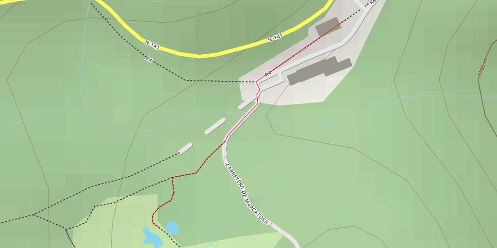 Map of the trail for Aran Park - Carretèra de Marcatosa