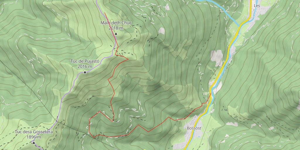 Carte de l'itinéraire :  Cap de Leitàs