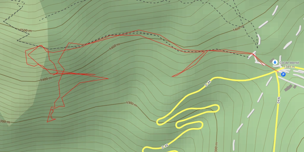 Map of the trail for Socle de l'Escalette Les Jardins de Salanères