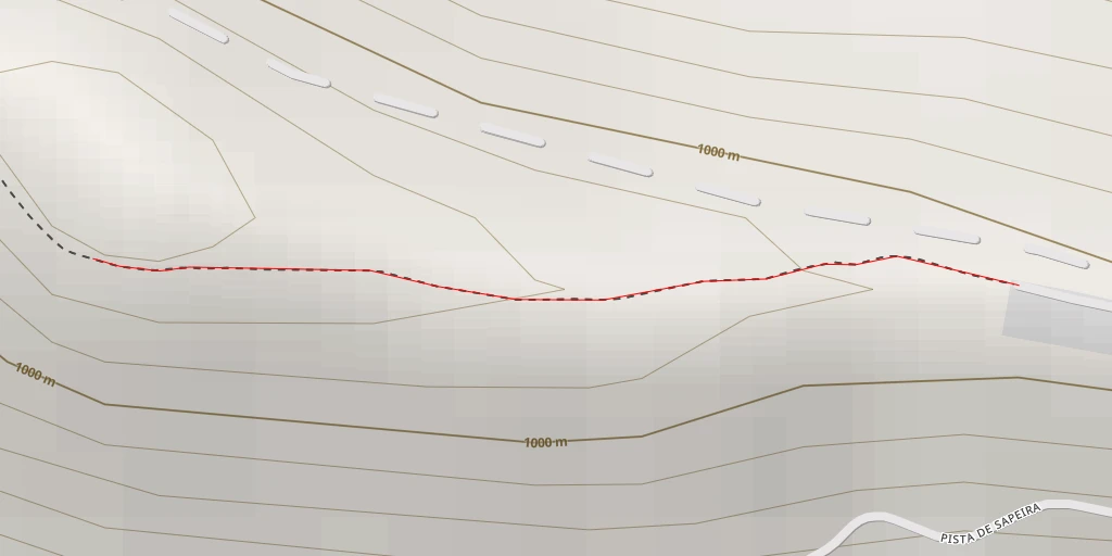 Map of the trail for font del Poble (seca) - Pista de Sapeira