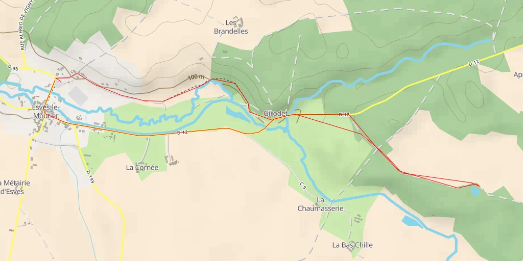 Carte de l'itinéraire :  