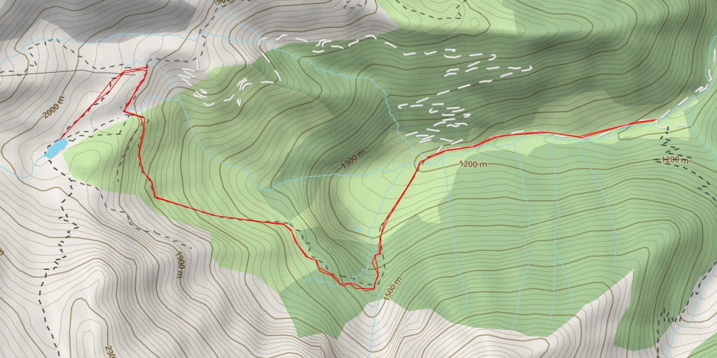 Carte de l'itinéraire :  Étang de Chichoué