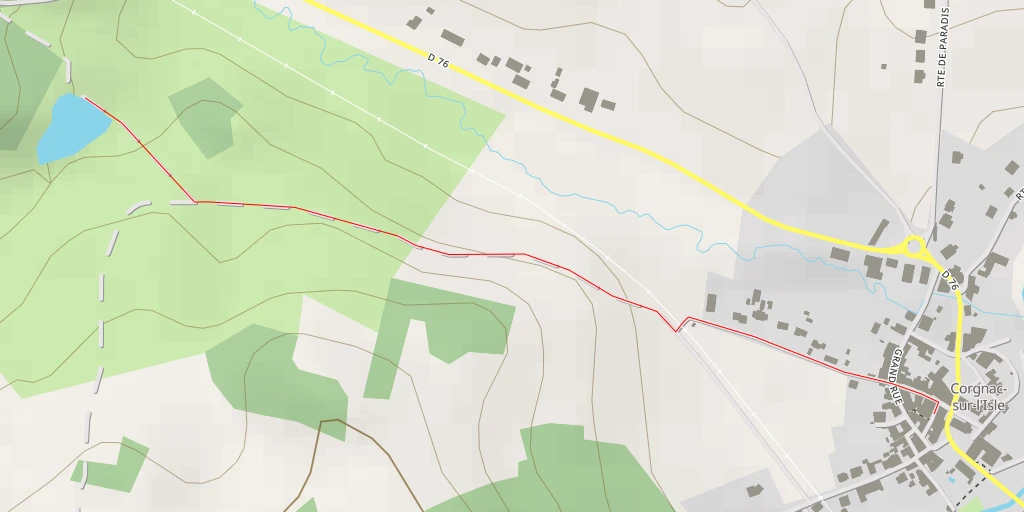 Map of the trail for Route du Château de Laxion - Route du Château de Laxion