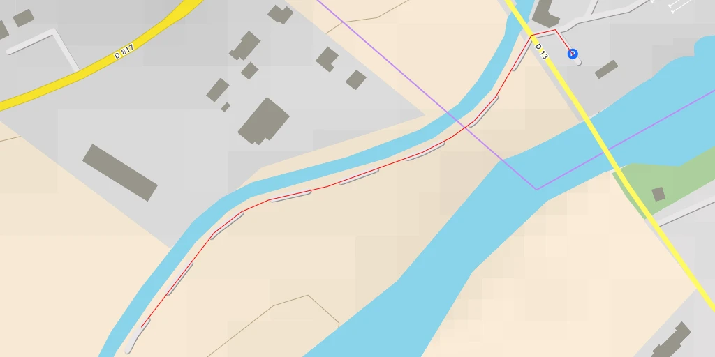 Map of the trail for Impasse du Moulin