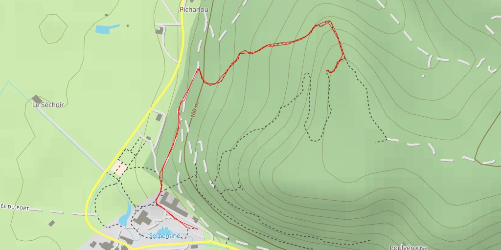 Map of the trail for AI - Belvédère