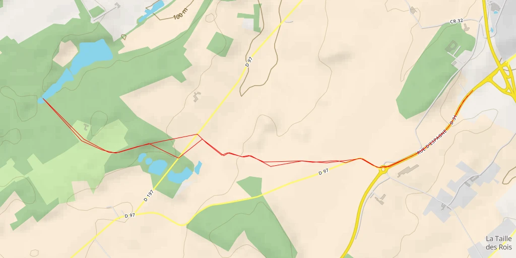 Carte de l'itinéraire :  Chemin de Boisgard à Bardine - Chemin de Boisgard à Bardine