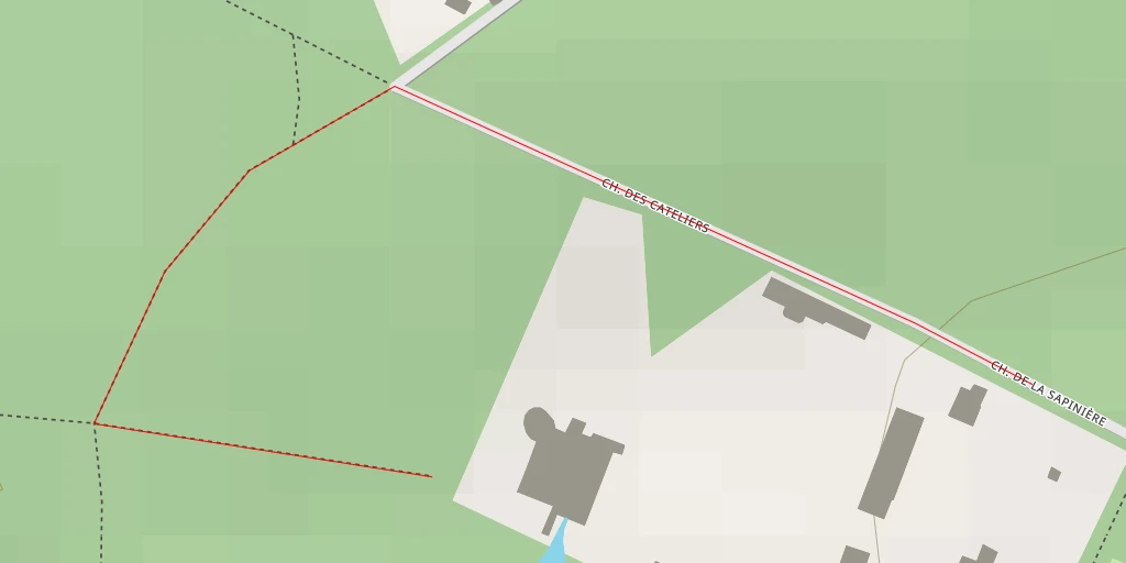 Map of the trail for Chemin de la Sapinière