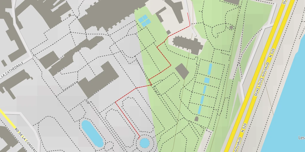 Map of the trail for Avenue Georges Dumas - Limoges