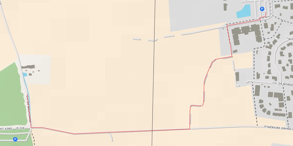 Carte de l'itinéraire :  Chemin de Bouconne - Chemin de Bouconne