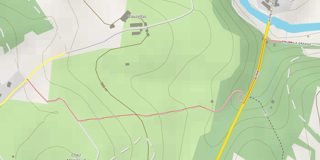 Map of the trail for AI - Chariban - Solignac