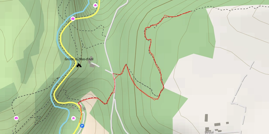 Carte de l'itinéraire :  Orry - Chemin de la Grotte