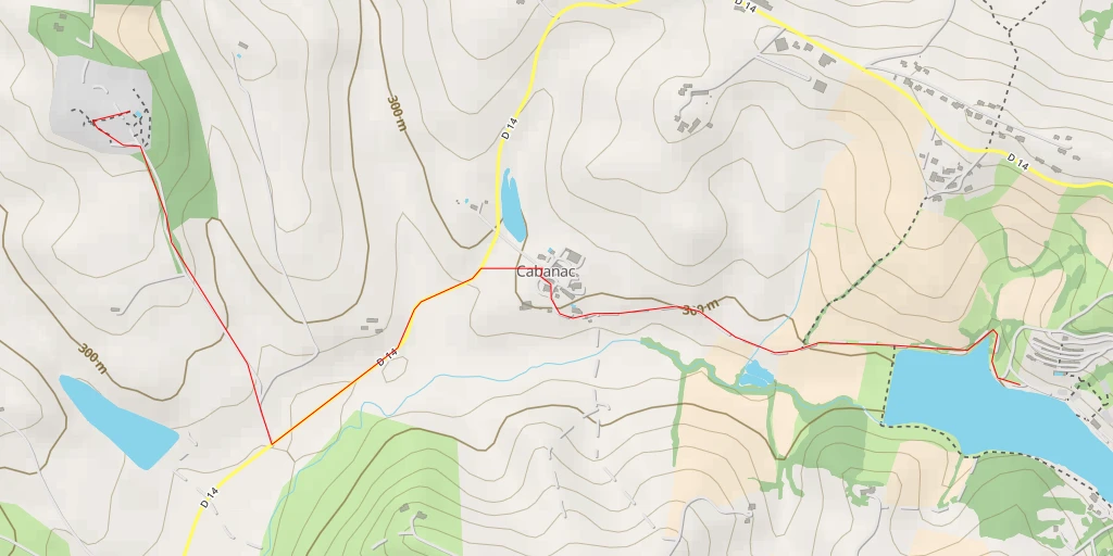 Carte de l'itinéraire :  Sequoia Vertigo - Chemin de Peyres