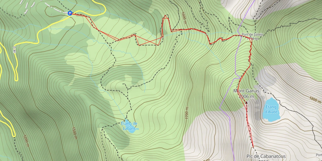 Carte de l'itinéraire :  Orri - Chemin de Piston