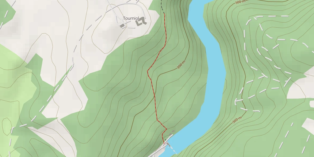 Map of the trail for AI - Tourniol - Saint-Priest-Taurion